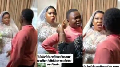 "Stop disgracing your family" – Drama as bride refuses to pay makeup artist for her services worth N250k