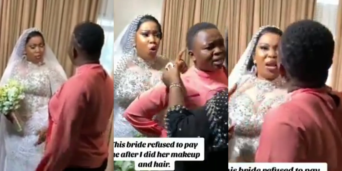 "Stop disgracing your family" – Drama as bride refuses to pay makeup artist for her services worth N250k