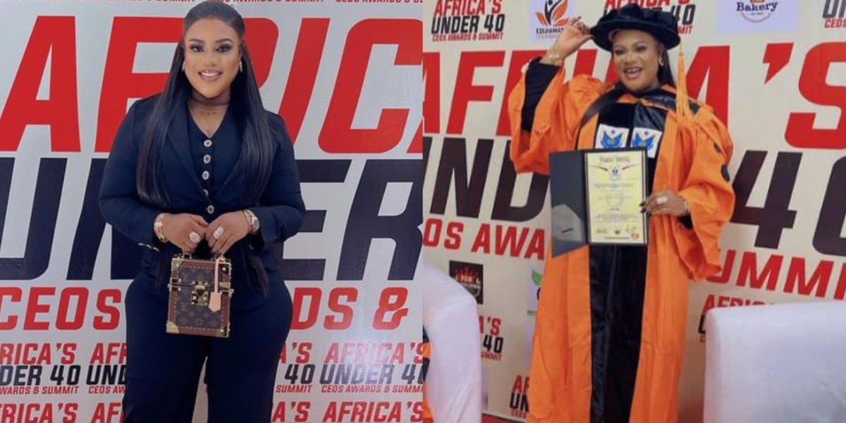 Nkechi Blessing reintroduces herself as she bags doctorate degree