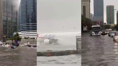 Heavy downpour of rain floods Dubai airport, residential areas