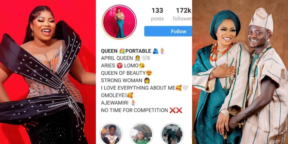 Portable's wife, Bew aji bows to pressure, reintroduces herself as she takes down birthday post