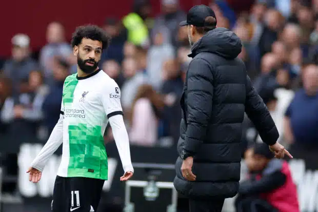 Why Salah, Klopp engaged in touchline row during Hammers clash