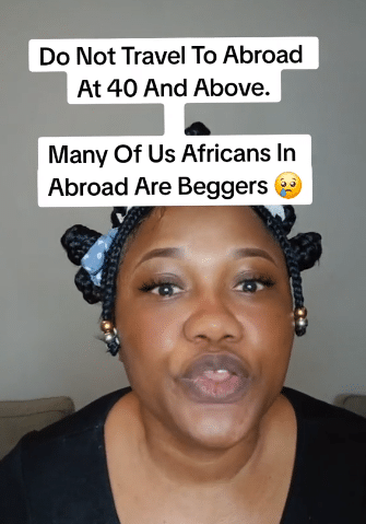 "If you're 40 and above, You have no business Abroad" - Abroad-based lady opens up on strong reasons