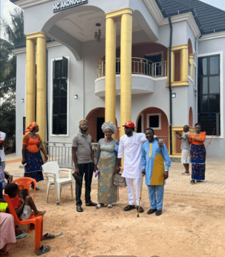 man parents poverty home