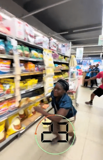 Moment woman given free shopping spree, grabs N290,000 worth of goods in 30 seconds