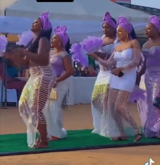 Asoebi ladies' dressing to wedding ignites controversy online 