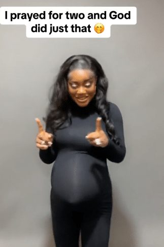 Nigerian woman over the moon as she welcomes twins after praying for two children