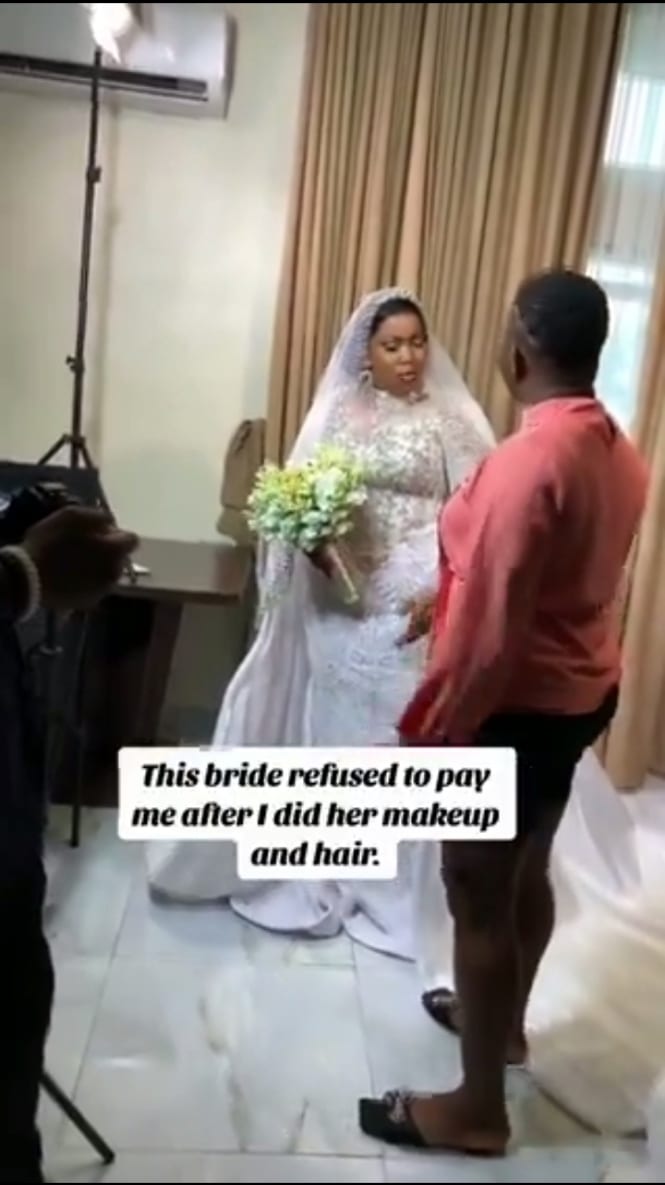 Drama as bride refuses to pay makeup artist for her services worth N250k