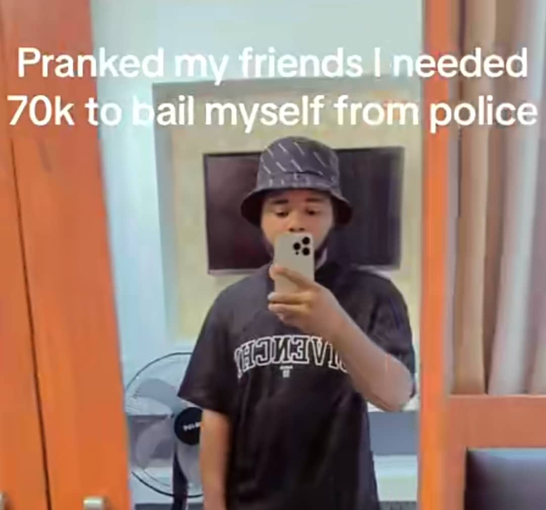 "From Prank to Jackpot" - Man bags ₦509k as he pranks 10 friends, claims he's been arrested, needs ₦70k for bail