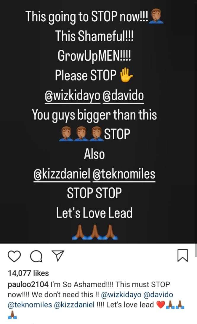 Paulo Okoye expresses disgust over ongoing online dispute between artists