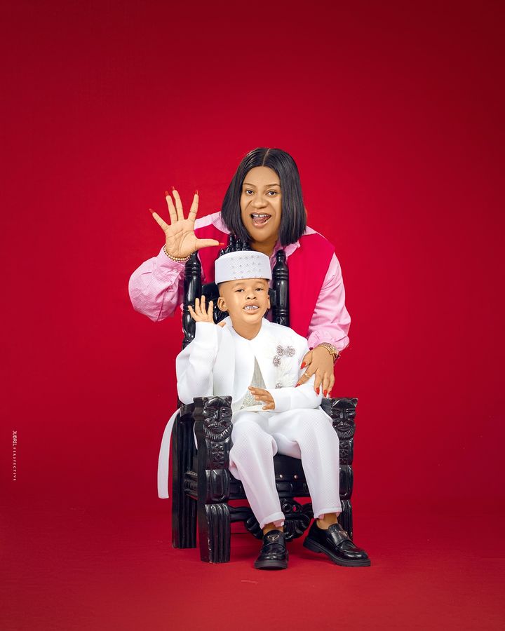 "I am so proud to call you mine" – Nkechi Blessing marks son's 5th birthday