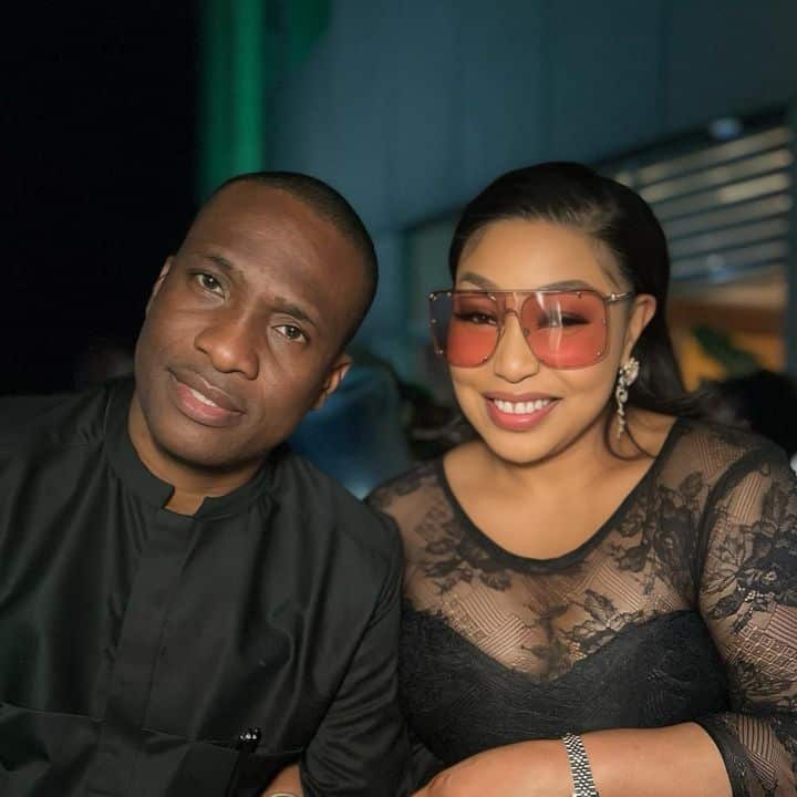 Rita Dominic and her husband, Fidelis Anosike