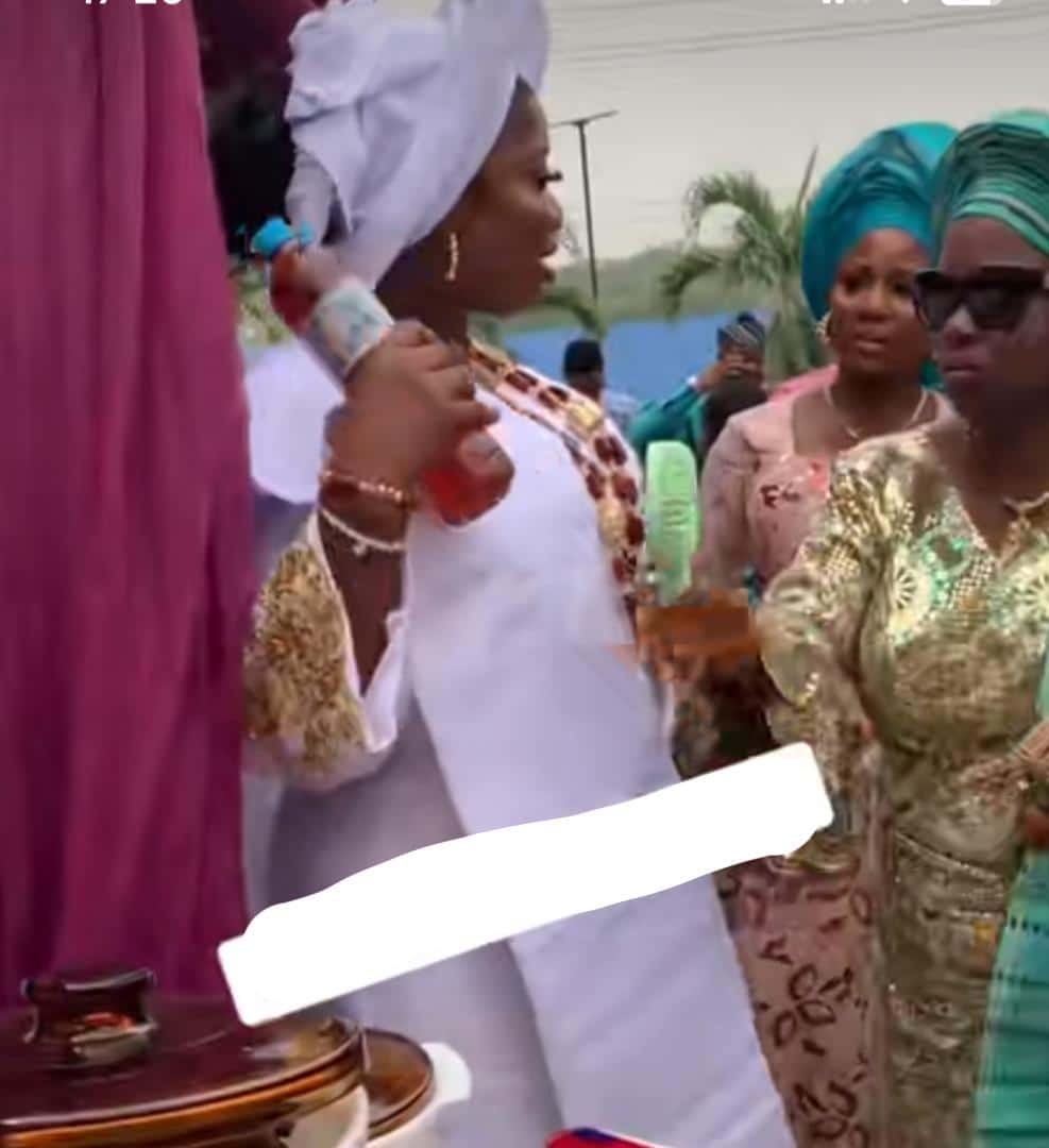 Mother angrily walks away as bride picks honey over Bible at traditional wedding