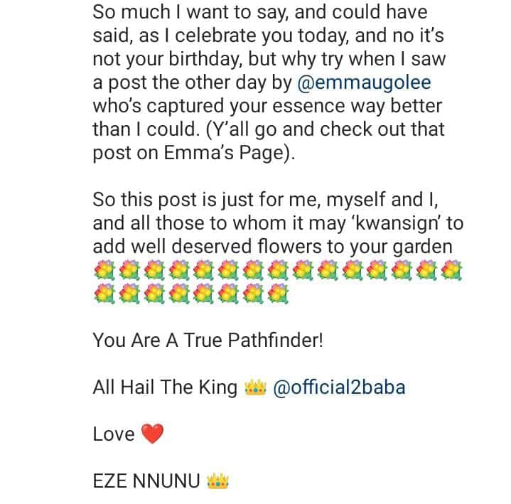 Chidi Mokeme hails 2Face, recounts their first encounter over 30 years ago