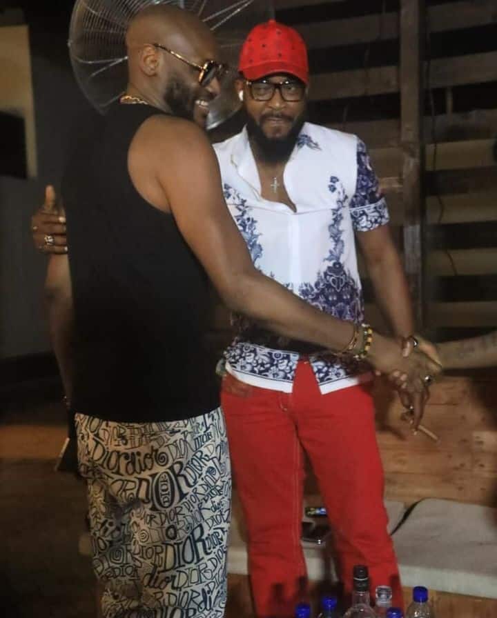 Chidi Mokeme and singer, 2Face aka 2Baba