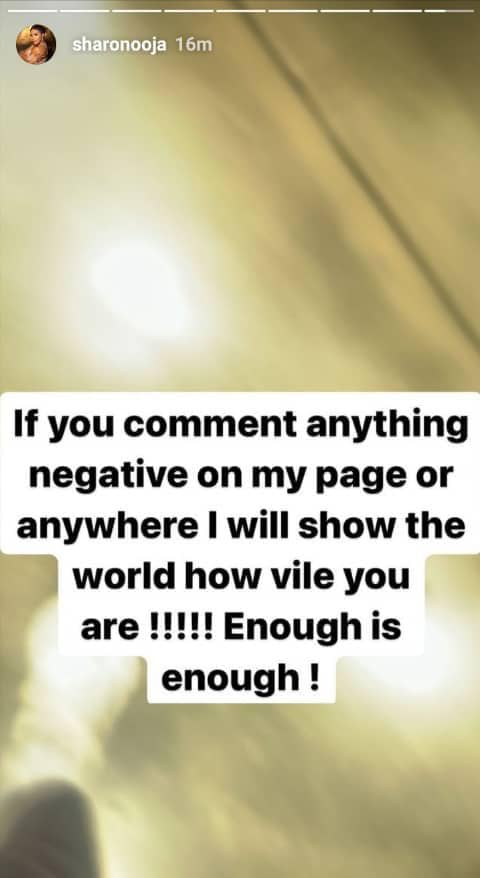 Sharon Ooja tackles those attacking her for hiding husband's face