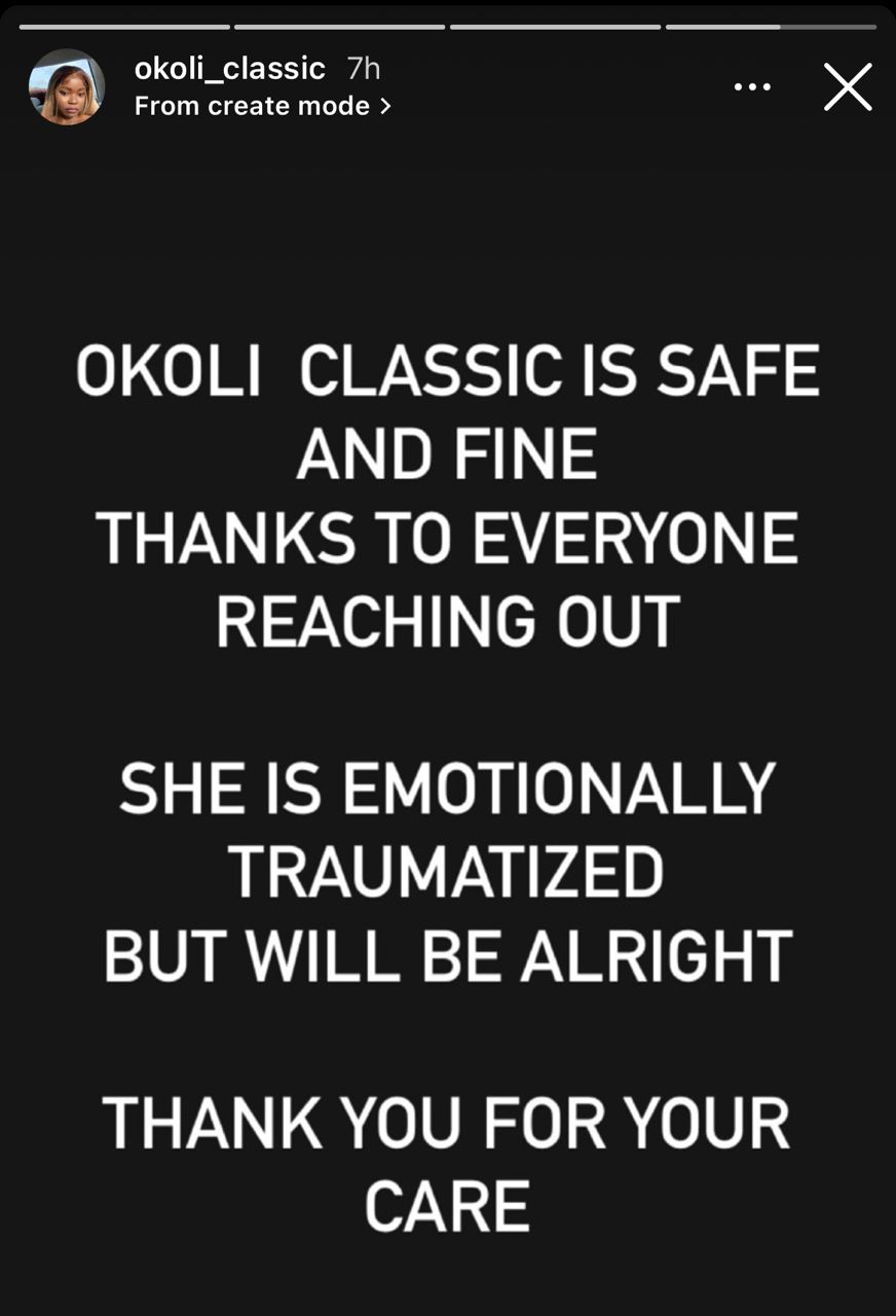 Okoli Classic identified as Junior Pope's crew, health status unveiled