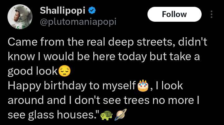 Shallipopi grateful as he celebrates 24th birthday