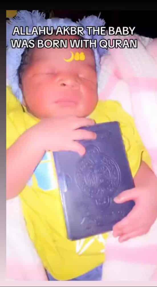 Baby born with a Quran