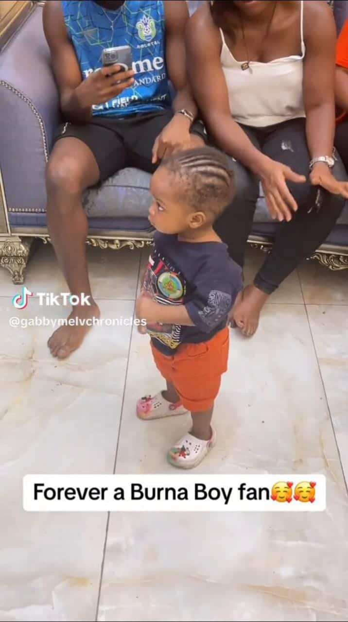 Adorable moment little girl expertly vibes to Burna Boy’s song