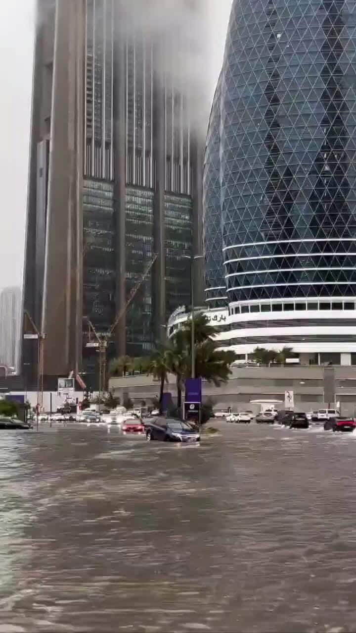 Downpour of rain floods Dubai airport, residential areas