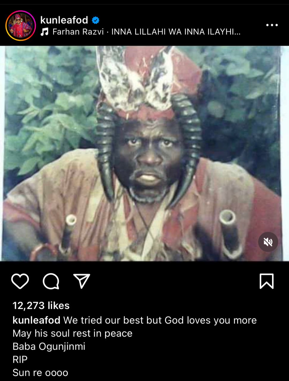 Veteran actor Ogunjimi is dead