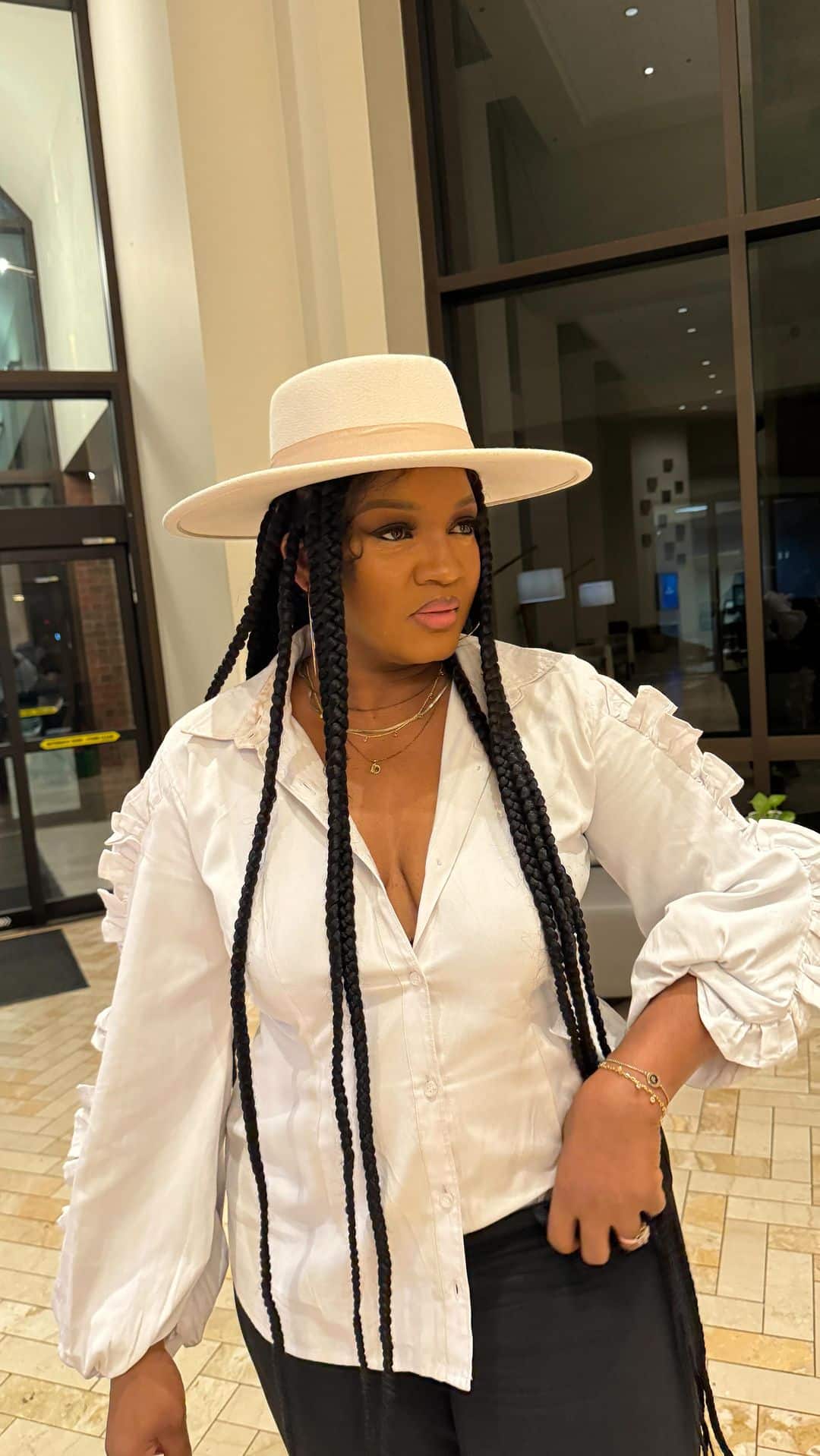 Omotola Jalade meets Davido, shares sweet hug with singer