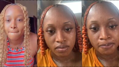 Lady shares before and after photos of her journey in hot weather