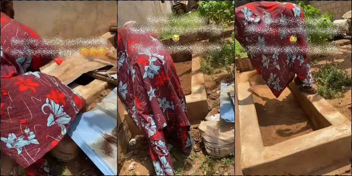 Emotions as man cleans late wife's grave 17 years after demise