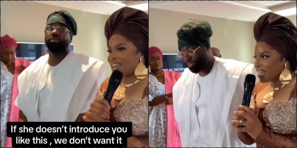 Emotions as bride romantically introduces fiance to her family