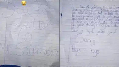 Kids pen handwritten letter, fires their father's driver over reckless driving