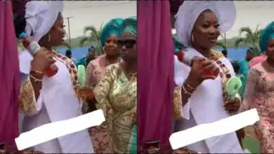 Mother angrily walks away as bride picks honey over Bible at traditional wedding