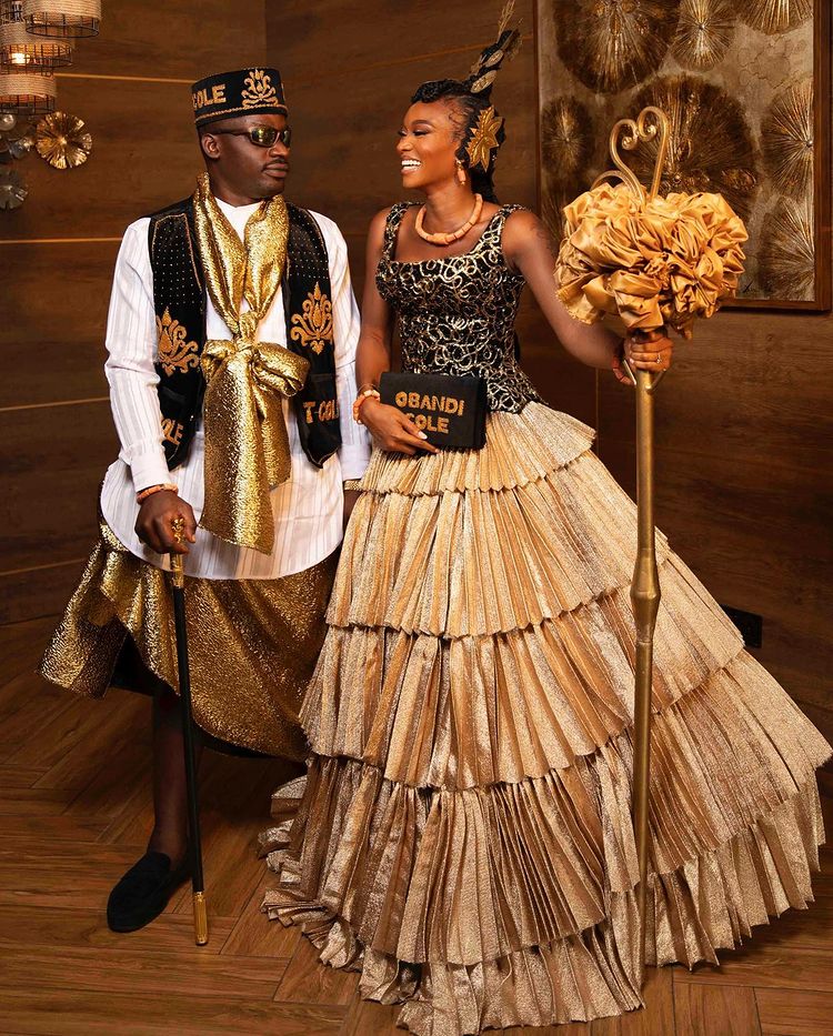 Unbothered Wofai Fada rolls out stunning photos from traditional wedding