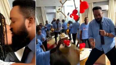 Peggy Ovire throws surprise birthday party for husband, Freddie Leonard amidst marital crisis
