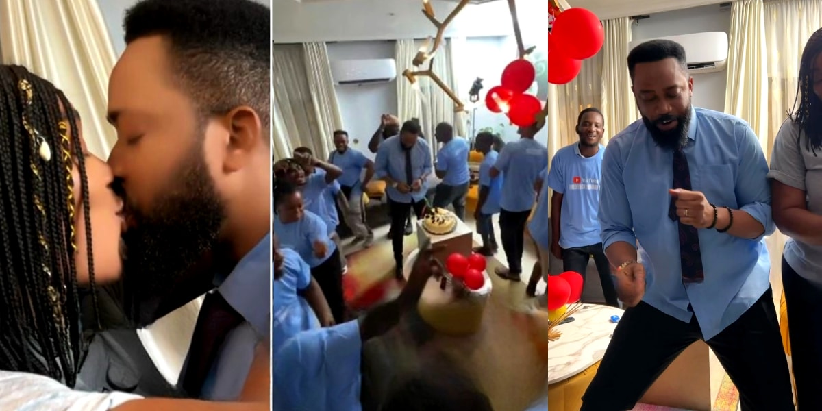 Peggy Ovire throws surprise birthday party for husband, Freddie Leonard amidst marital crisis