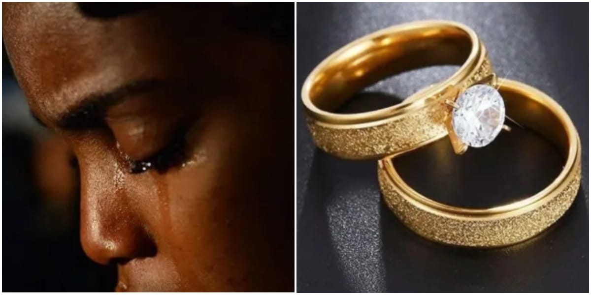 Lady cries out as husband uses N11m from their joint account to buy her wedding ring