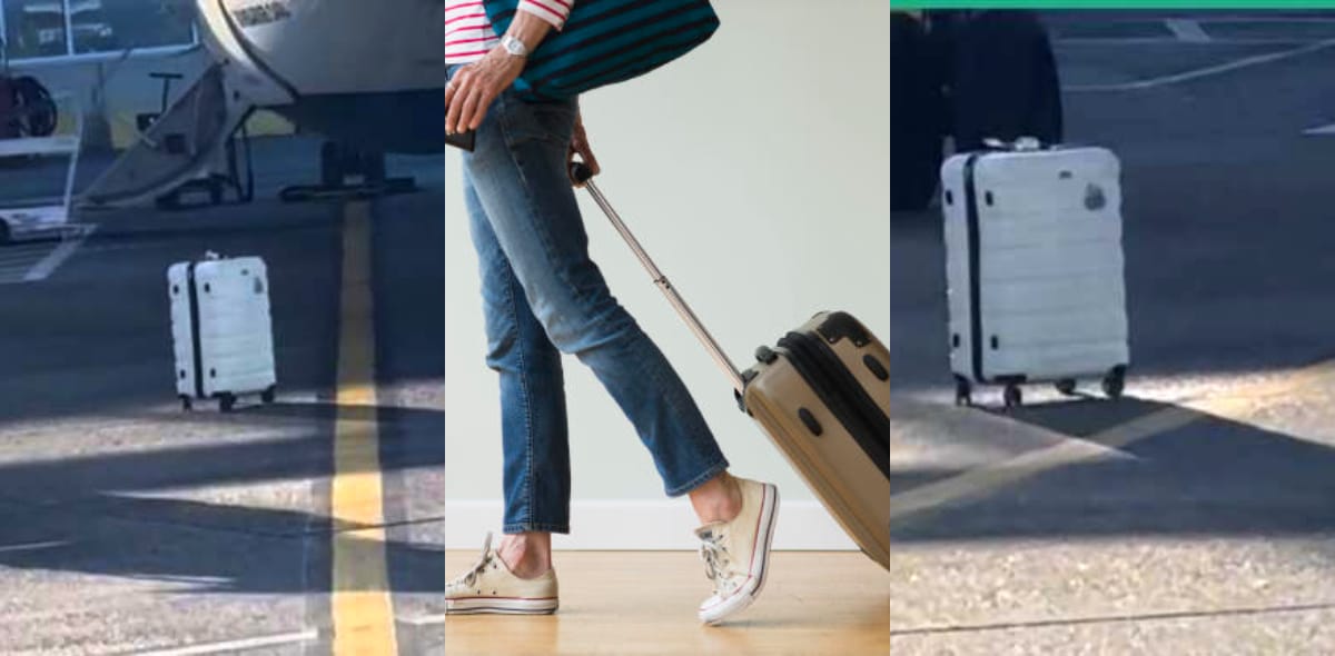 Lady who boarded a flight sees her luggage left behind as plane was set to take off