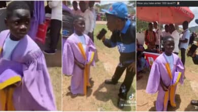 Photos of little boy in university matriculation gown causes buzz online