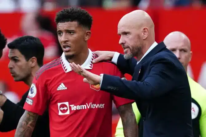 Man United reportedly hold talks to bring Sancho back, despite rift with Ten Hag