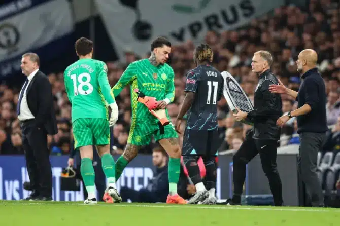 "Ortega is one of the best I've ever seen" - Guardiola hails goalkeeper save against Spurs