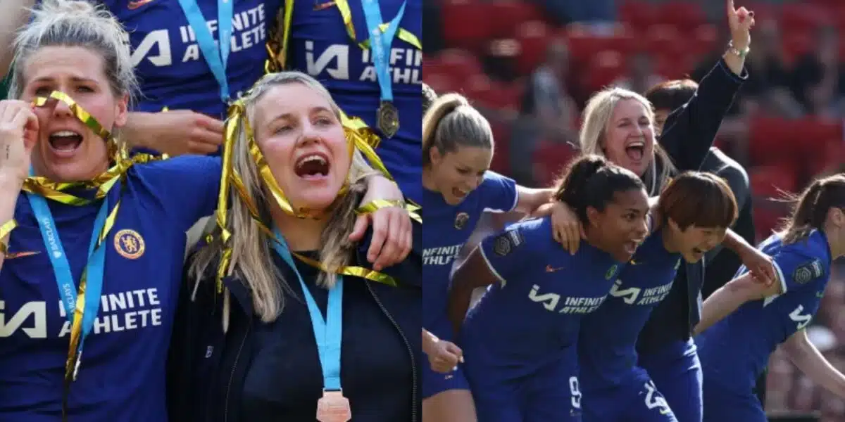 Chelsea women thrash Manchester United 6-0 to win WSL title