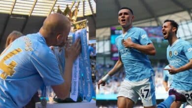 Manchester City become first team to win fourth consecutive Premier League title