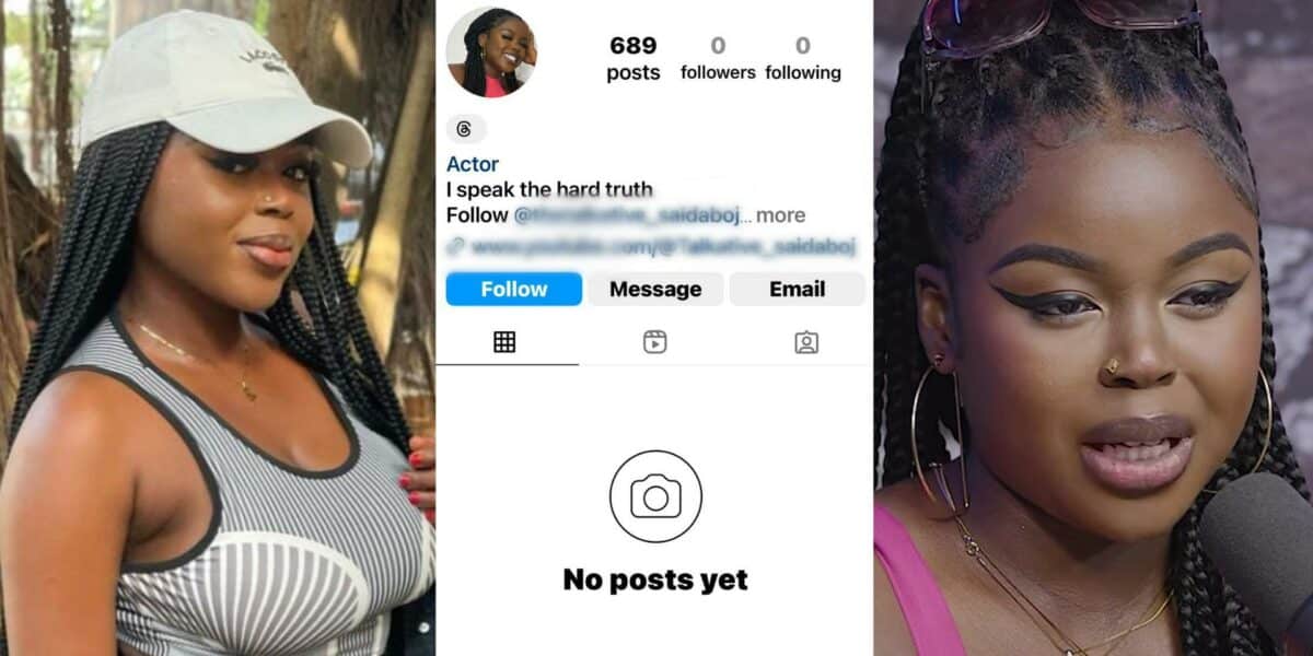 Saida Boj's Instagram account banned