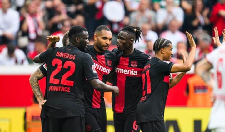 Boniface scores on final day as Bayer Leverkusen end Bundesliga season unbeaten
