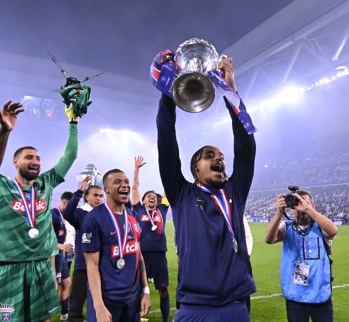 PSG complete domestic double with 2-1 win over Lyon in Coupe de France final