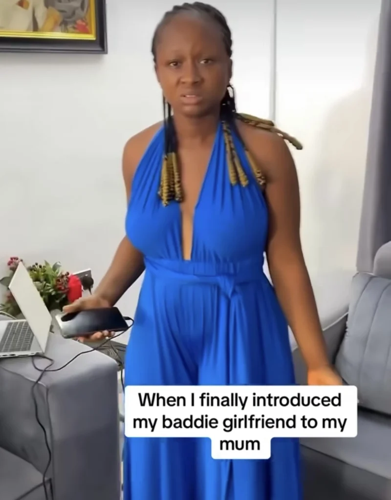 Nigerian mother rants as son introduces her to baddie girlfriend
