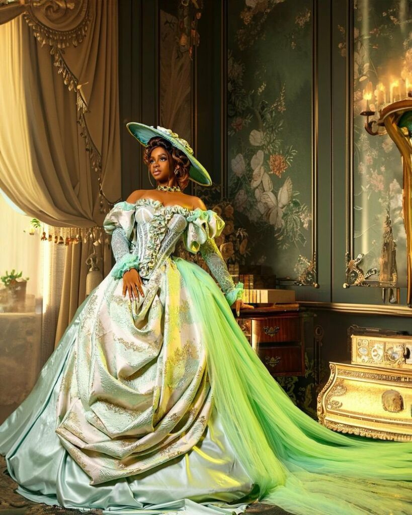 Nigerian celebrities take over the fashion world with their outfits to Bridgerton S3 launch 