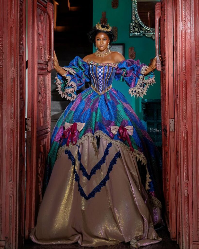 Nigerian celebrities take over the fashion world with their outfits to Bridgerton S3 launch 