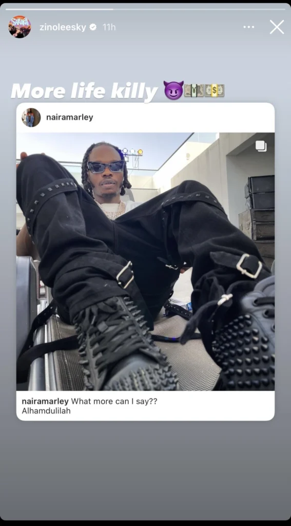 Zinoleesky celebrates Naira Marley, calls him ‘killy’ on his birthday