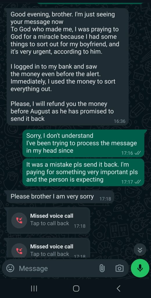 Man left wowed after friend spends his £1k he mistakenly sent to her account